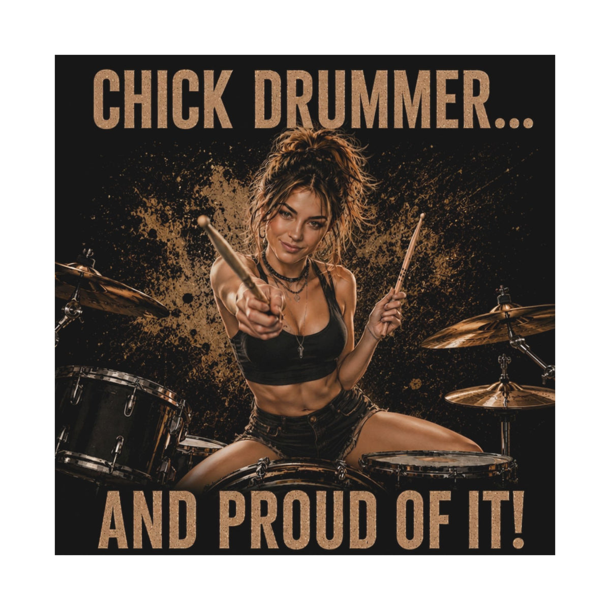 Chick drummer - Poster