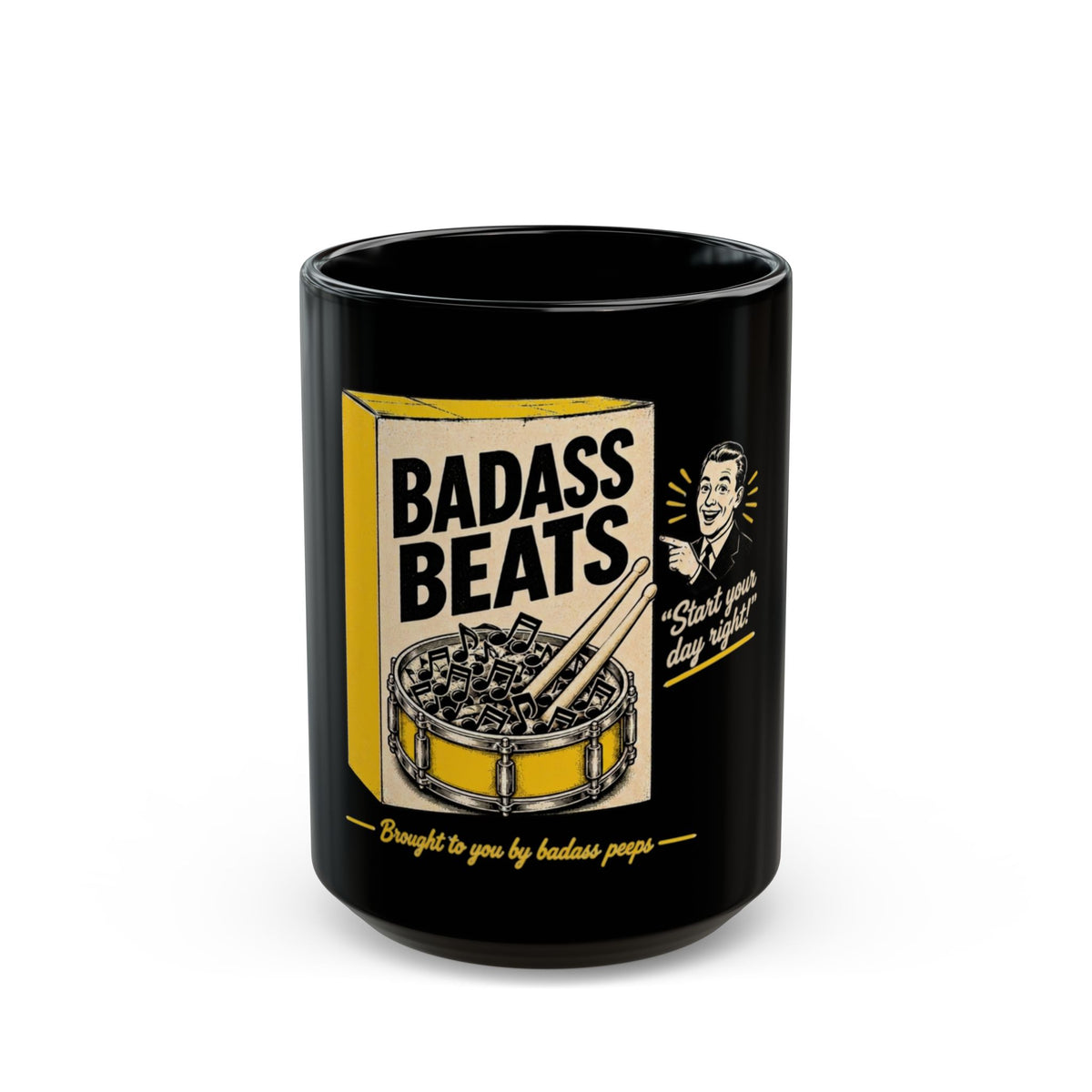 Badass beats (yellow) - Mug