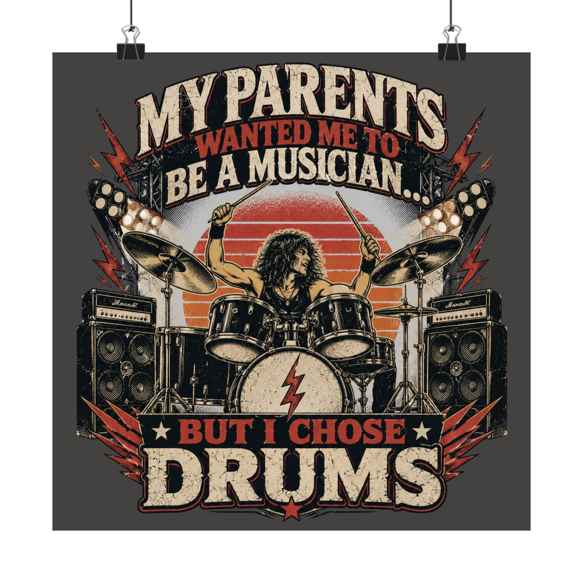 But I chose drums (hair) - Poster