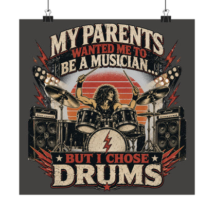But I chose drums (hair) - Poster