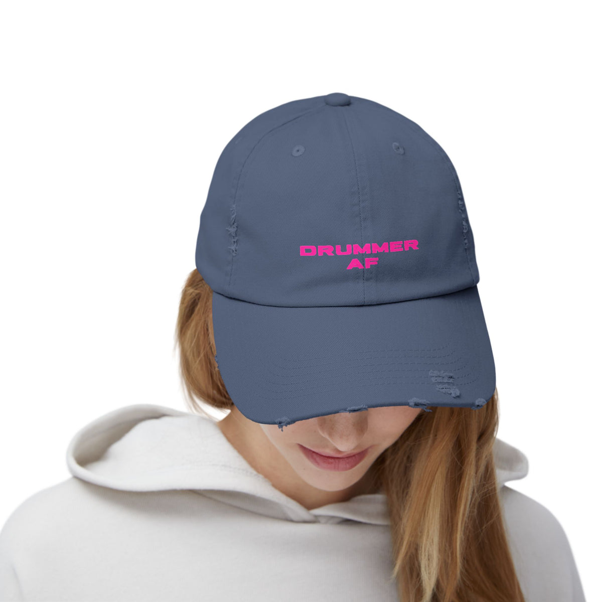 Drummer AF - Hat (distressed - magenta)