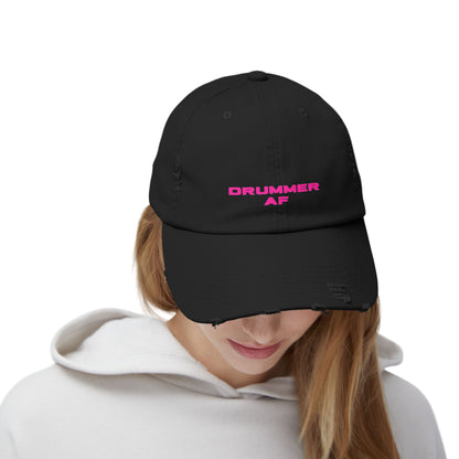 Drummer AF - Hat (distressed - magenta)