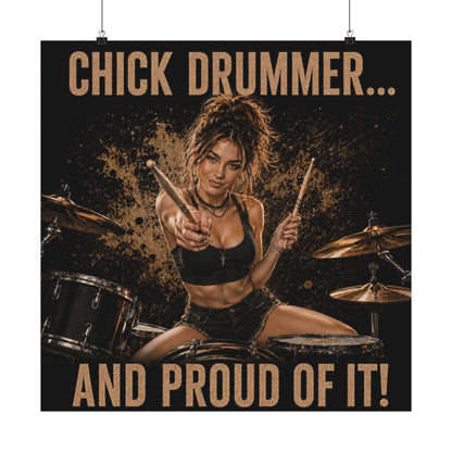 Chick drummer - Poster