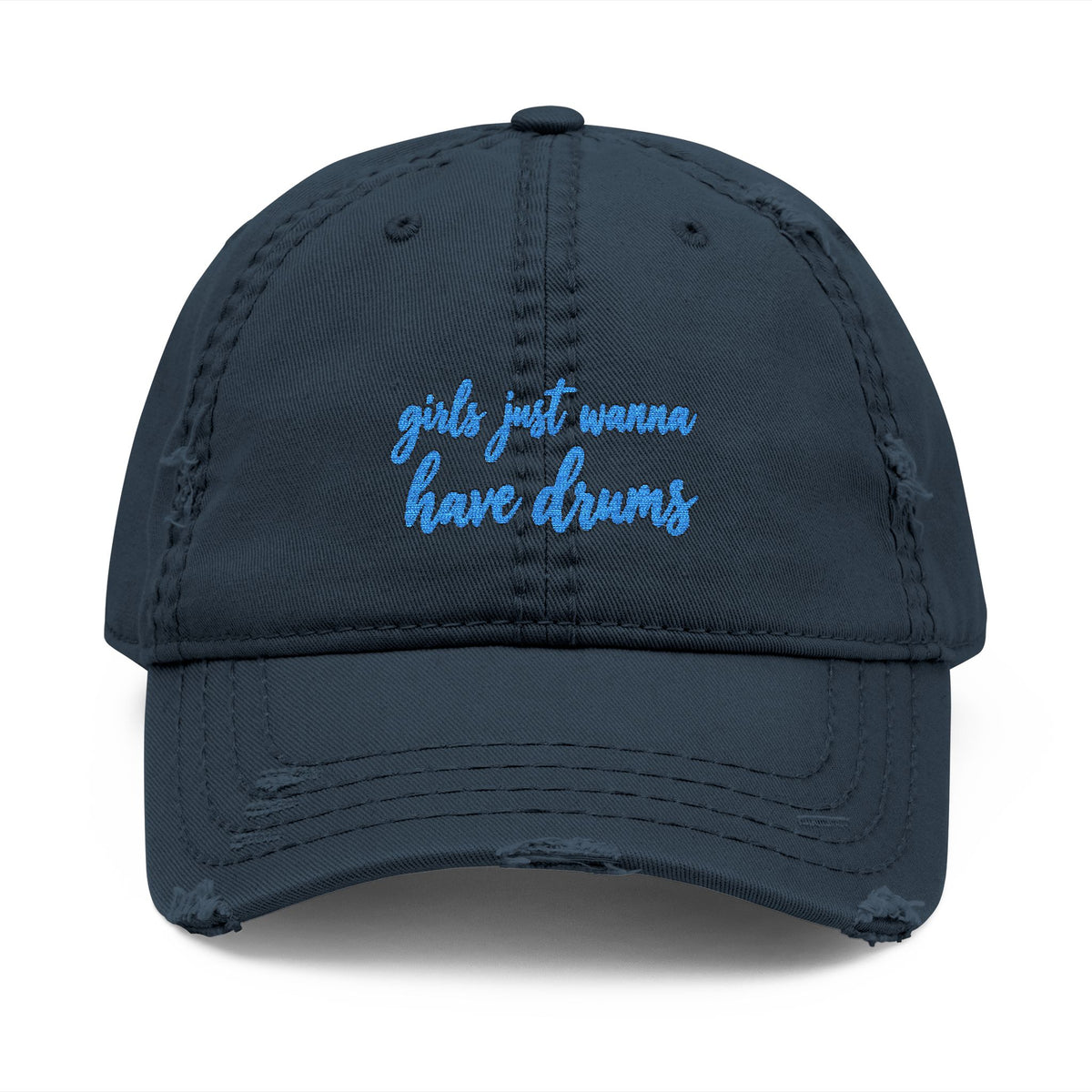 Girls just wanna have drums (blue) - Hat (embroidery)
