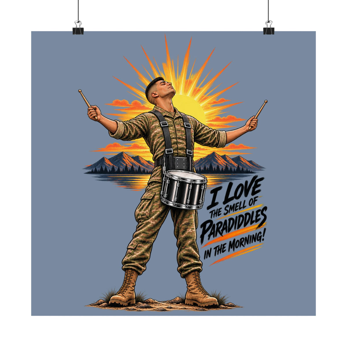 I love the smell of paradiddles - Poster