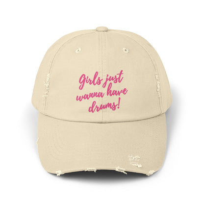 Girls just wanna have drums - Hat (distressed)