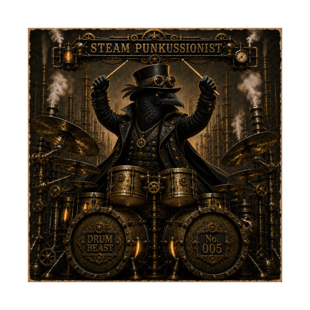 Steam Punkussionist (Raven) - Poster