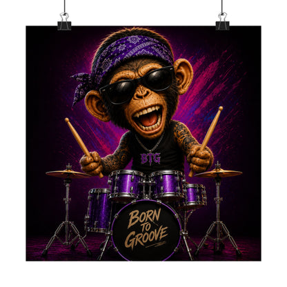 Born to Groove (Monkey) - Poster