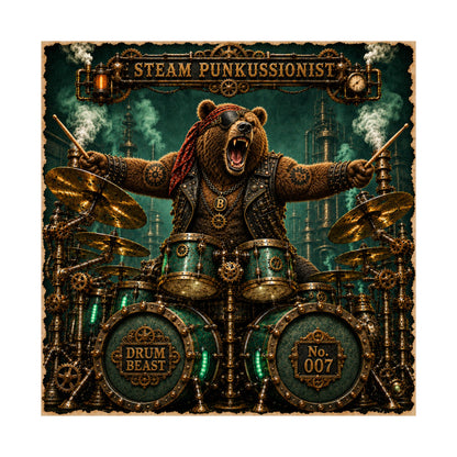 Steam Punkussionist (Bear) - Poster
