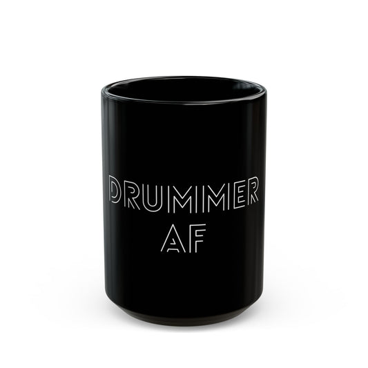 Drummer AF (outline - white) - Mug