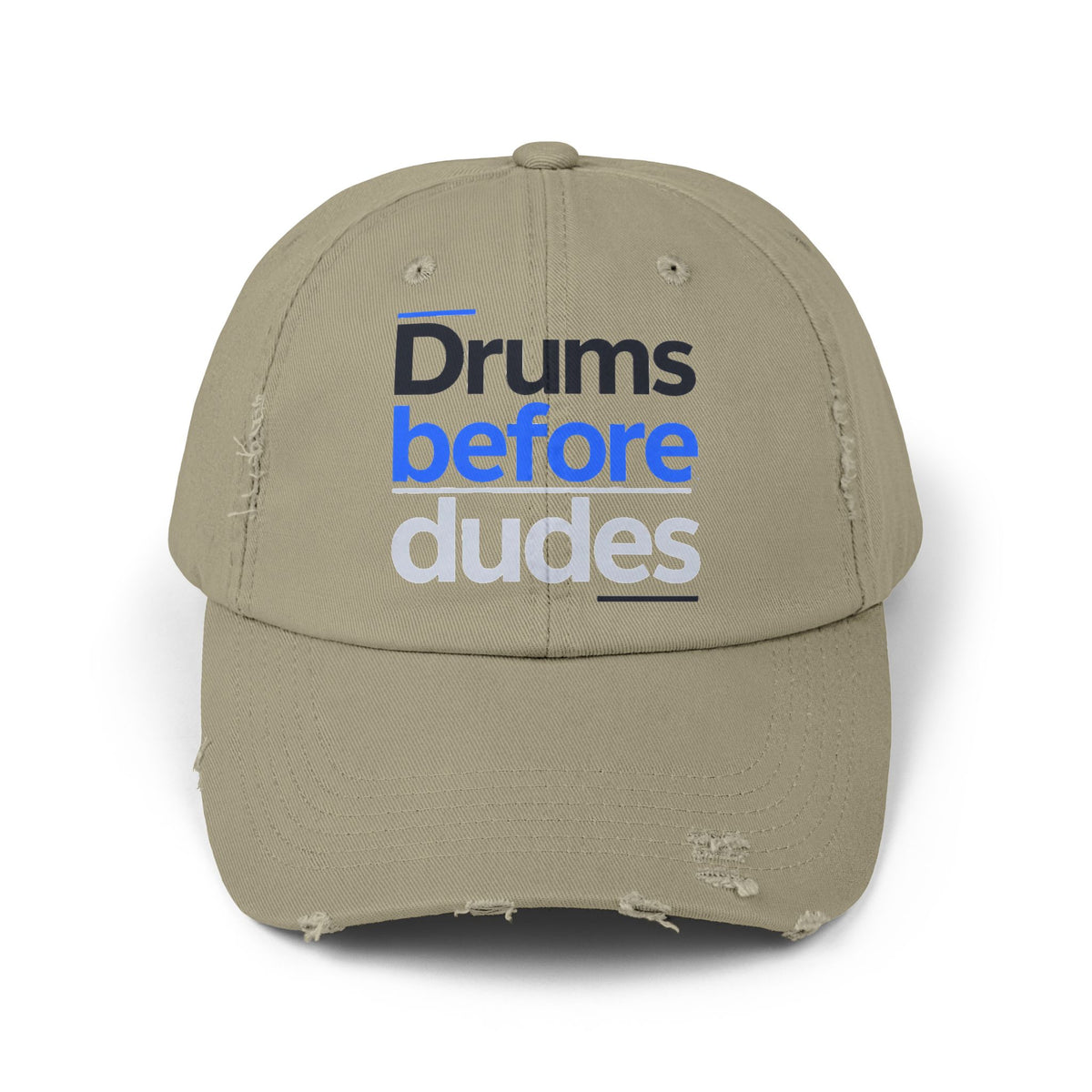 Drums before dudes (blue) - Hat (distressed)
