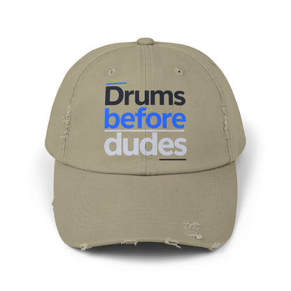 Drums before dudes (blue) - Hat (distressed)