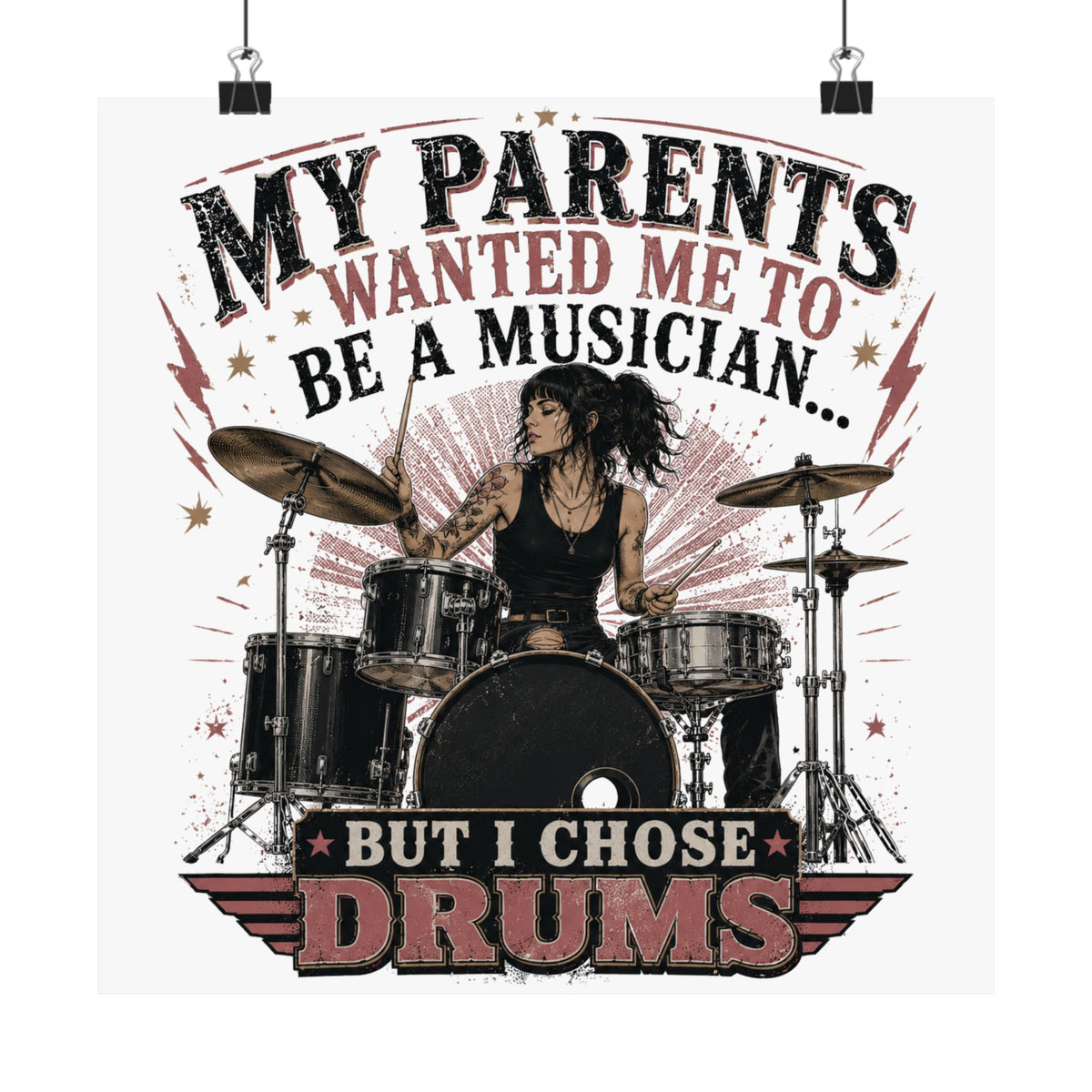 But I chose drums (chick) - Poster