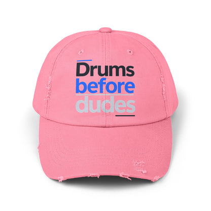 Drums before dudes (blue) - Hat (distressed)