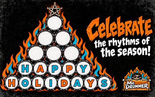 Gift Card - Happy holidays - drum tree